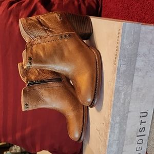 COPY - BED STU Yell P Booties, Tan Leather, Womens Size 7.5